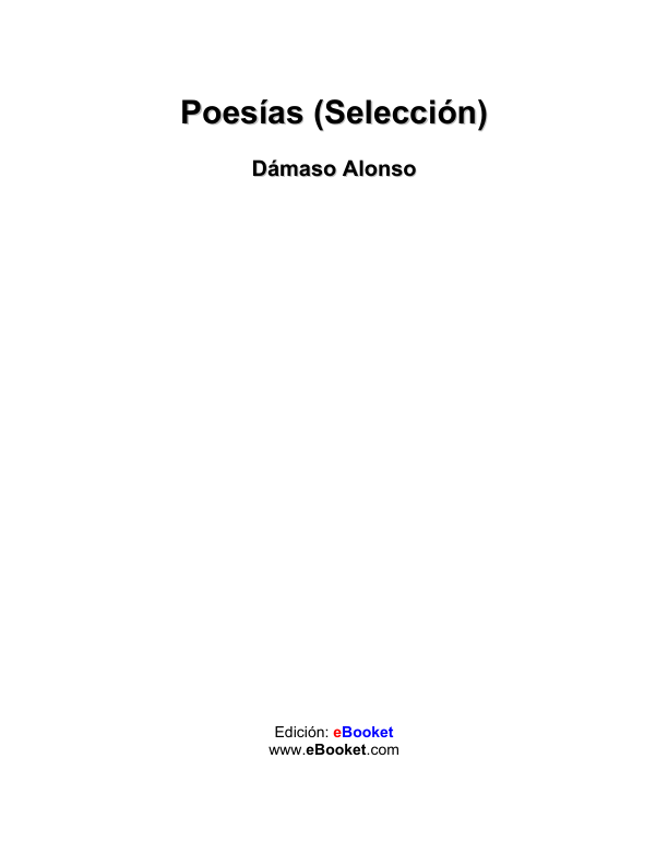 Portada de Poesias seleccion